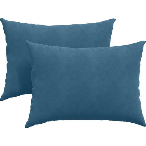 Maison Exclusive - Sofakissen 2 Stück Blau 70 x 50 cm Cordstoff