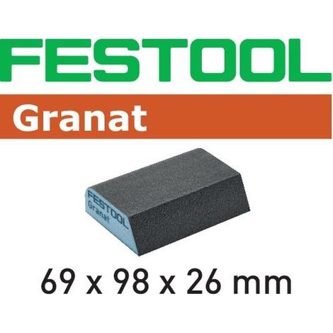 Festool Bloque de lijado 69x98x26 120 CO GR/6 Granat