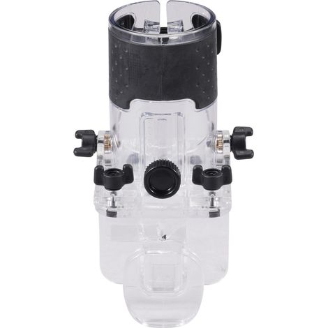 Makita Anfasmodul verstellbar fein 194269-7, Feine Tiefeneinstellung, Winkeleinstellung 0-45°, transparent
