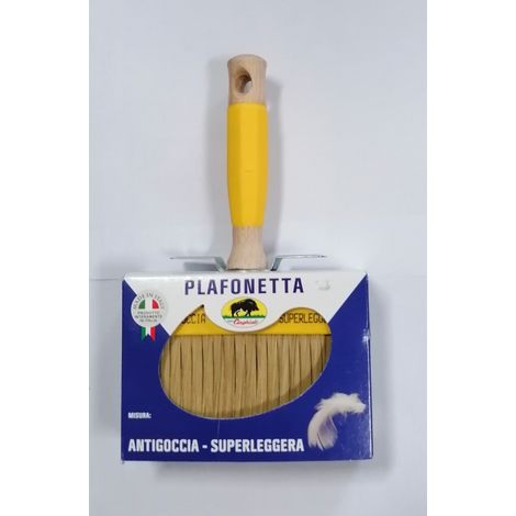 CINGHIALE- PLAFONETTA SETOLA BIONDA CM 70x30 MANICO LEGNO/GOMMA