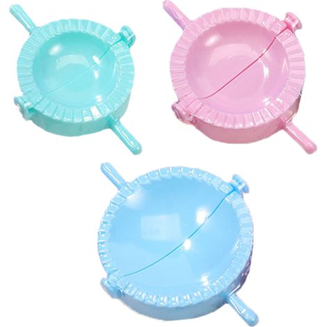 Dough Press - 3-Piece Set for Dumpling Ravioli Empanada Pierogi - Stainless Steel with Non-Slip Handle - Includes 3 Sizes - 1 Set (1/5)