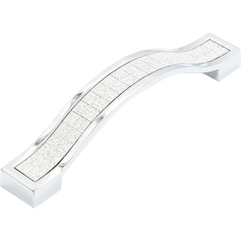 Zinc Alloy Door Knob Drawer Cupboard Wardrobe Pull Handle Furniture Fitting (All White 96mm) (1/2)