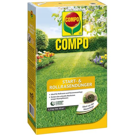 COMPO Start- und Rollrasendünger für 50 m² - 1,5 kg (1/2)