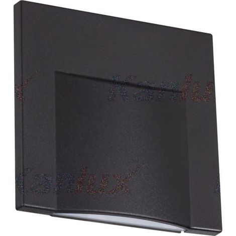 Kanlux – Luminaire LED encastré carré noir 4000K – 0,8W – Montage mural rapide – IP20 pour espaces intérieurs – Flux lumineux 15 lm (1/5)