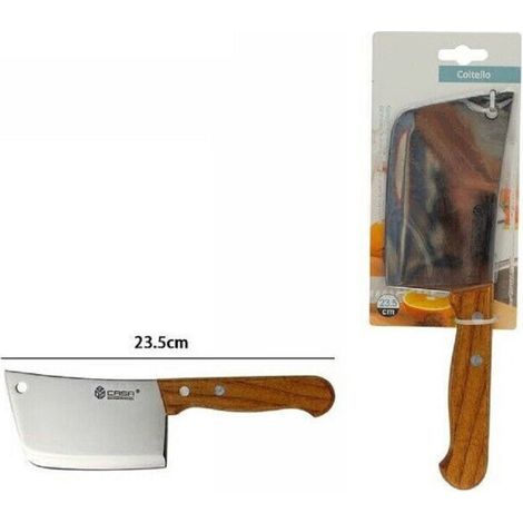 Mannaia By Machinery Coltello für Carne Cuchina Acciaious Legno 23,5 cm