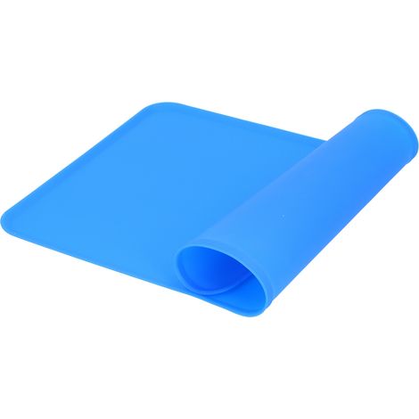 Wasserdichte, rutschfeste und auslaufsichere Silikonmatte für Hundenäpfe, blaues Fütterungszubehör (1/5)