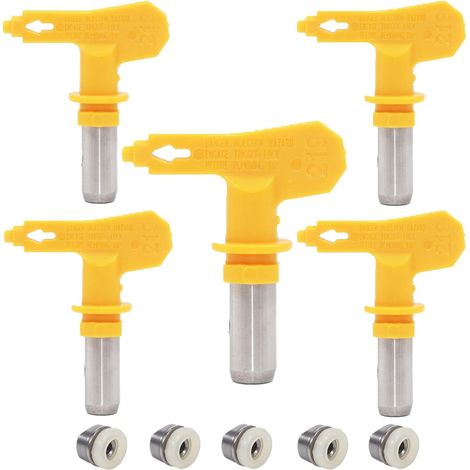 Lot de 5 embouts pulvérisation peinture sans air pour air, buse (1/5)