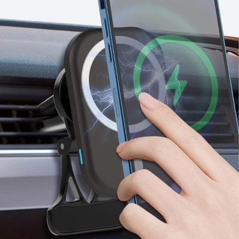 Support de chargeur de voiture sans fil 15 W compatible avec tous les iPhone 12 Pro Max et Mini (1/5)