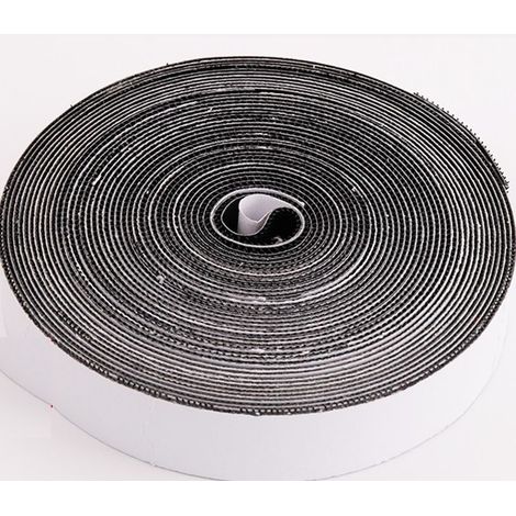 (1 pièce)Ruban Auto-Adhésif Scratch Hook and Loop Tape for Frame Mount, 20mm x 25M - Noir (1/5)