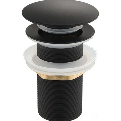 Bonde de Lavabo Pop Up, Bonde Lavabo Sans Trop Plein, Salle de Bain pour Vasque Salle de Bain avec Un Trou de 1/4" (1/5)