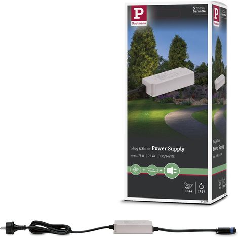 Transformador Paulmann Plug Shine negro 75 vatios plástico