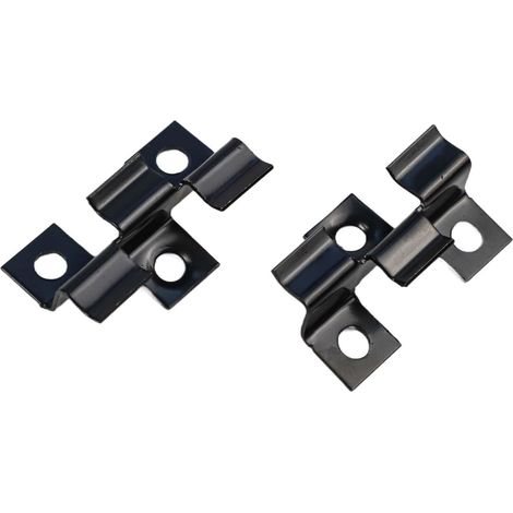 Lot de 100 clips de fixation en acier inoxydable pour terrasse composite 7/8/9/10 mm avec entretoises de 3 mm pour terrasse, jardin, terrasse extérieure (1/5)