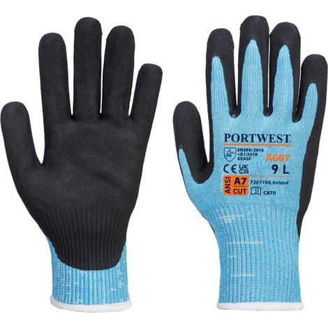 Guante Anti-Corte Claymore AHR: Resistencia y Comodidad / Azul Negro / XXL