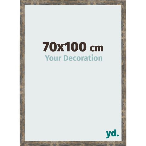 yd. - Cadre photo 70x100 - Bleu Or Melange - MDF - Bologna (1/5)