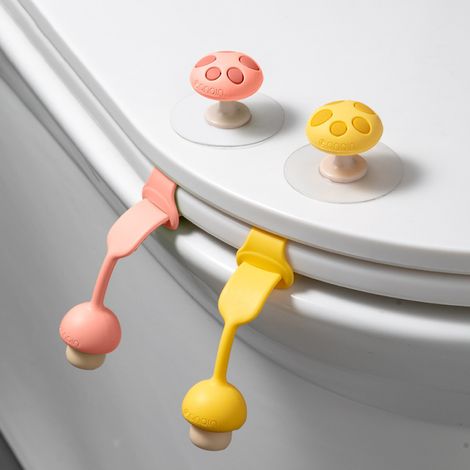 Lève-couvercle de toilettes en silicone, 4 pièces - Poignée (1/5)