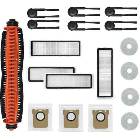 18 Zubehörteile für den Xiaomi Mijia M40S/OV31CN Staubsauger: Hauptwalze, Seitenbürste, HEPA-Filter, Reinigungstuch und Staubbeutel. (1/5)