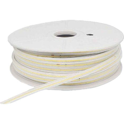 50M Striscia Led COB 8W/M 220V-240V 600lm IP65 CRI=80 Angolo 180°, 9 Colori Disponibili (Bianco Caldo 3000K)