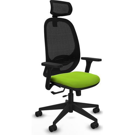 Chaise piqueras y crespo Cilanco cuir synthétique noir soutien lombaire (1/2)