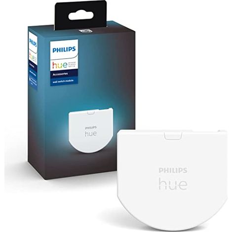 Philips Hue – Module d'interrupteur mural connecté – Contrôle sans fil ZigBee – Compatible Alexa, Google Assistant et Apple Homekit – Installation facile