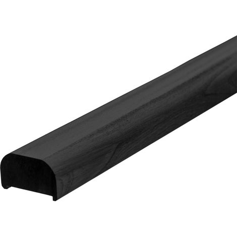 Plus Handlauf Mahagoni 3,6 x 199 cm schwarz für Stahlpfosten (1/3)