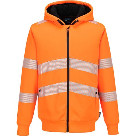Felpa con cappuccio invernale imbottita Pw3 - Taglia 4xl - Arancione - Portwest