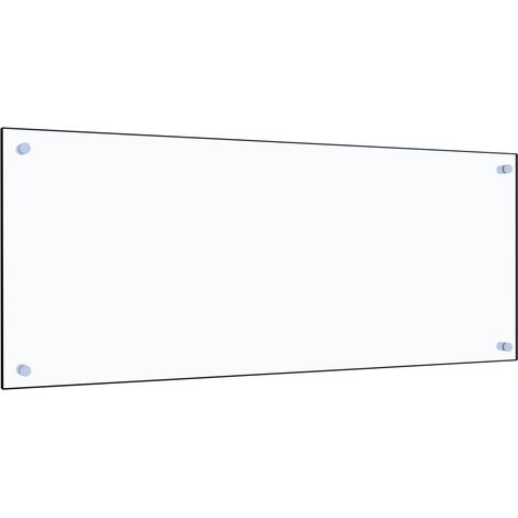 Dosseret de cuisine Fond de hotte Crédence de cuisine Transparent 100x40 cm Verre trempé NSME7377 (1/5)