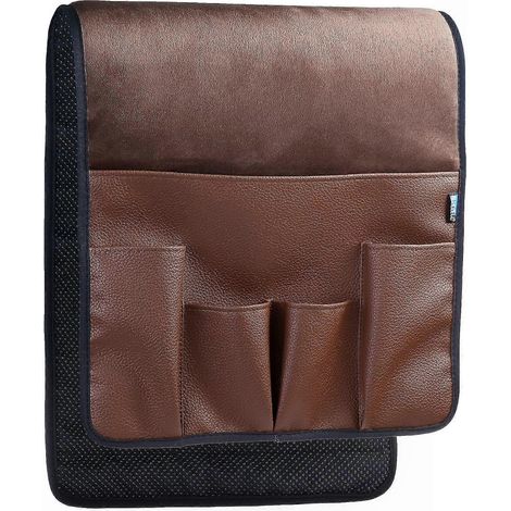 Range-couches et fauteuils inclinables, organiseur d'accoudoir pour magazines, télécommandes, portables, livres et stylos, solution de rangement pratique (1/5)