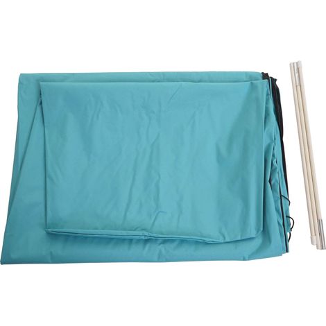 Housse de protection HWC pour parasol jusqu'à 3,5 m, housse avec fermeture éclair turquoise (1/5)
