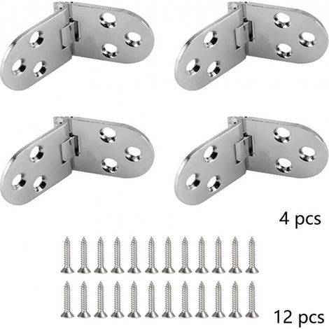 (4 Pièces)Charnières Pliantes Charnières de Table Charnière Meuble Pliable Charnières Charnières pour Table Pliantes Charnière en Alliage de Zinc ave (1/5)