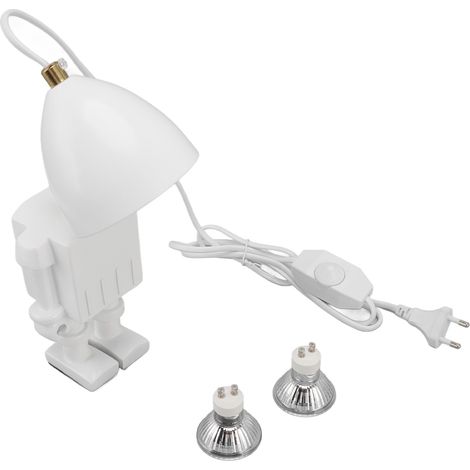 Ortviai Lampe chauffe-cierge robot design réglable avec ampoule GU10 35 W lumière chaude – Fonte douce et sûre des bougies (1/5)