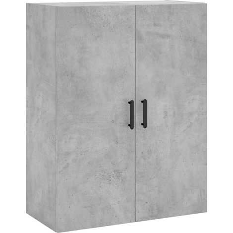 Maison Exclusive - Armario de pared gris hormigón 69,5x34x90 cm (1/5)