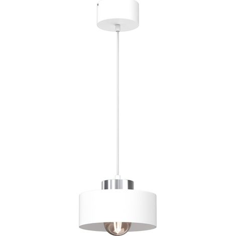 Lampada a sospensione bianca/cromo Marti Luminex E27