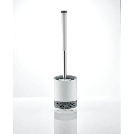 Toilet Brush, Antibacterial Silicone Toilet Brush, Toilet Brush Set with Hanging Holder, Hidden Tweezers, Diatomaceous Earth, Adhesive Hook, Toilet Seat Handle for Home (1/5)