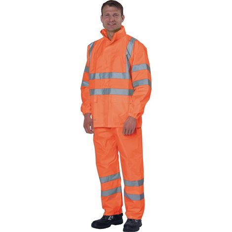 ASATEX Warnschutzregenhose PREVENT orange Größe L - RHO/L (1/5)