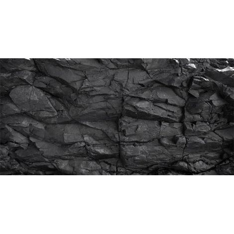 180x61cm Fond d'aquarium en Pierre Noir Rock Fish Tank Affiche Toile de Fond Fond Terrarium Rocheux Fond Vinyle (1/5)