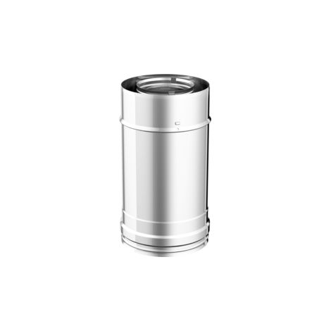 Longueur droite tuyau coaxial 250 mm - Ø 80/130