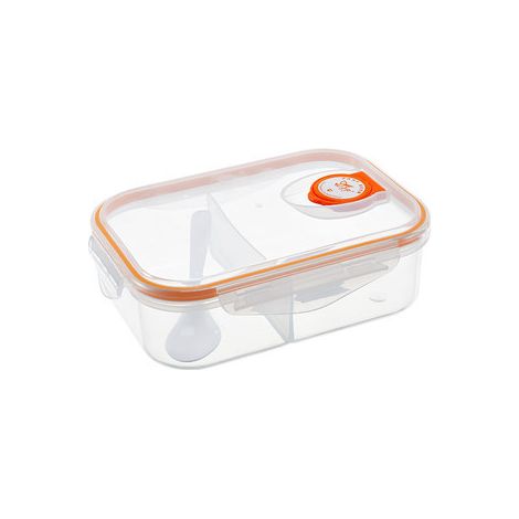Mit Trennwand, Lunchbox für Erwachsene, mit Löffel, auslaufsicheres Design, mikrowellen-, kühlschrank- und spülmaschinenfest, Aufbewahrungsbehälter mit luftdichtem Deckel (1/2)