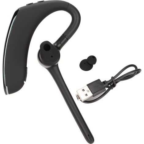 Écouteurs sans fil Bluetooth 5.1 avec micro anti-bruit pour une oreille, design enveloppant confortable (1/5)