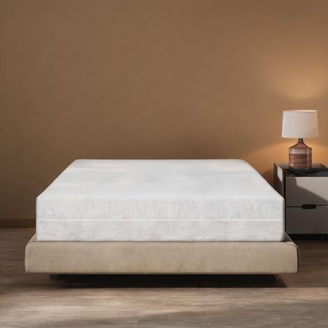 Matelas coloris blanc en sponge 200 x 160 x 16 cm (1/5)