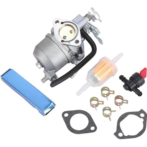 Carburateur Kit Remplacement Aluminium Joint Filtre Robinet Carburant Tondeuse 15004 0953 (1/5)