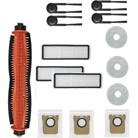 14 accessoires pour aspirateur Xiaomi Mijia M40S/OV31CN : rouleau principal, brosse latérale, filtre HEPA, chiffon de nettoyage et sacs à poussière. (1/5)