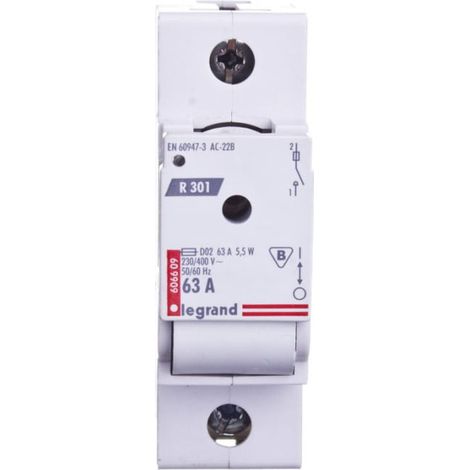 Interruptor fusible 1P 63A D02 R301 606609