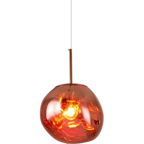 Suspension lumineuse moderne en forme de lave, idéale pour une boutique de vêtements créative, un bar, un bureau, une villa, un duplex, un salon, une salle à manger ou un escalier. (1/5)