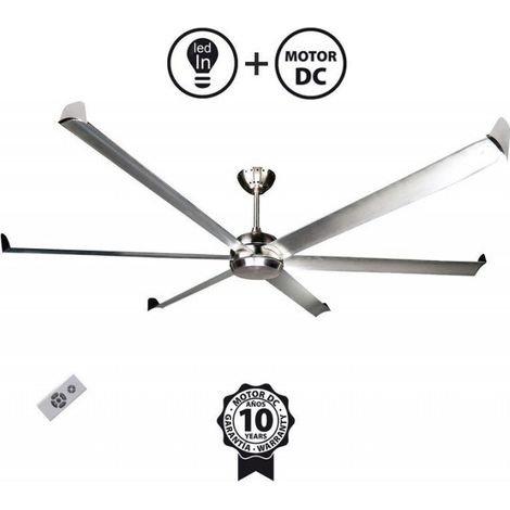 Super déstratificateur aluminium très grand taille DC  236 Cm KlassFan Bigcool eco 236 pour grand volumes.