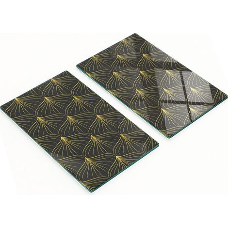 Art-Deco-Multifunktionale dekorative Glas-Küchenbretter 2x30x52 cm (1/5)
