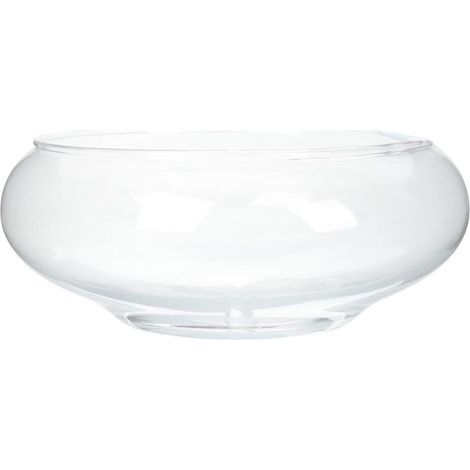 1 Bol À Poissons Transparent, Conteneur Plastique Arrondi, Pot Hydroponique Pour Bureau Et Maison (1/5)