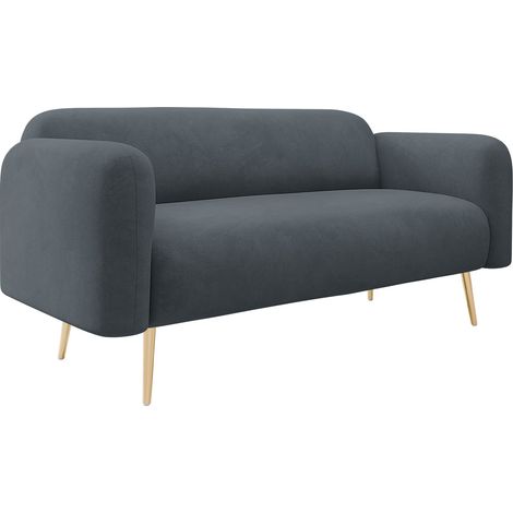 Sofá Comfivo Beatitudo II, Uttario Velvet 2970, 174x71x75cm, Tapiz, Patas: Metal (1/5)