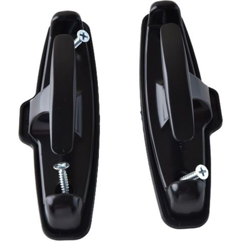 Barre de remorquage arrière renforcée avec goupille (noire) - Pièces de modification automobile (1/3)