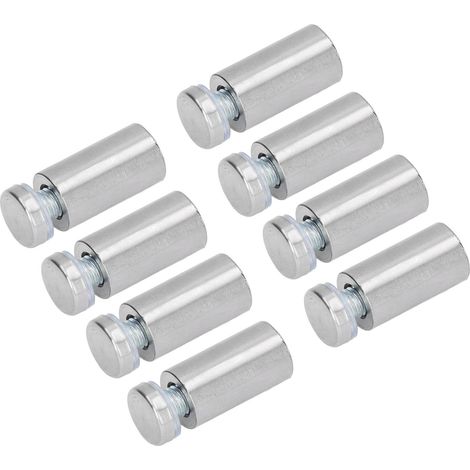 Set de 12 Vis d'Écartement en Acier Inoxydable pour Panneaux Publicitaires Murales, Clous pour Acrylique, 19x40mm (1/5)