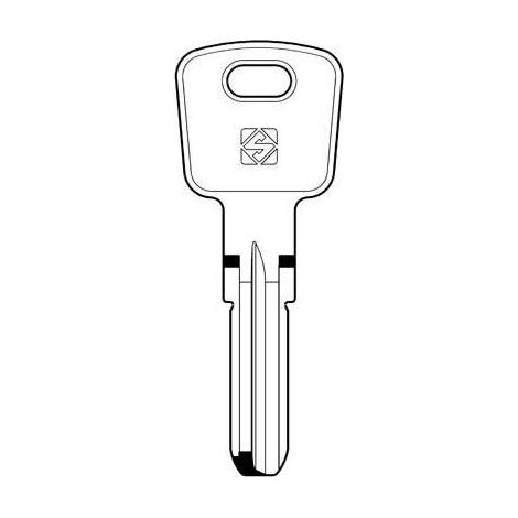 CHIAVE PUNZONATA OMEC OC3 SILCA - OTTONE NICHELATO - 5 pezzi